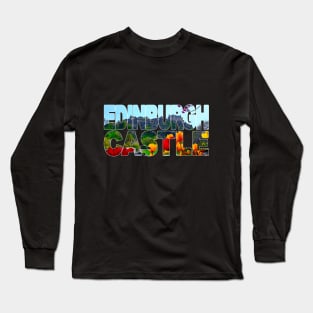 EDINBURGH CASTLE - Scotland with Tulips Long Sleeve T-Shirt